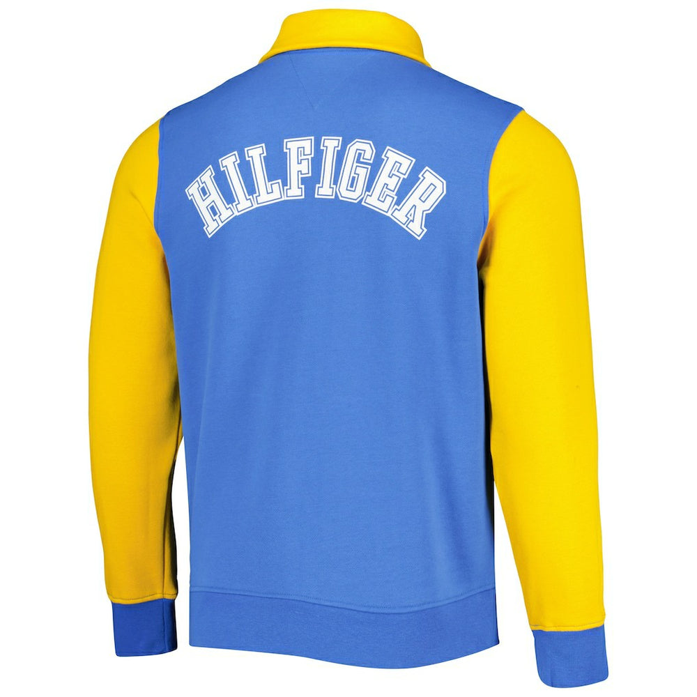 Los Angeles Chargers Tommy Hilfiger Aiden Quarter-Zip Sweatshirt Powder Blue/Gold