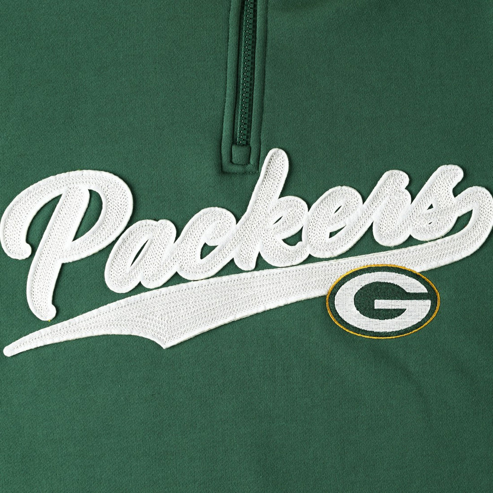 Green Bay Packers Tommy Hilfiger Aiden Quarter-Zip Sweatshirt Green/Gold