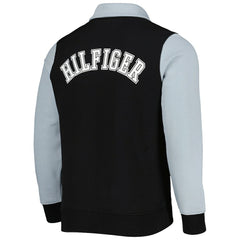 Las Vegas Raiders Tommy Hilfiger Aiden Quarter-Zip Sweatshirt Black/Silver