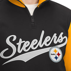 Pittsburgh Steelers Tommy Hilfiger Aiden Quarter-Zip Sweatshirt Black/Gold