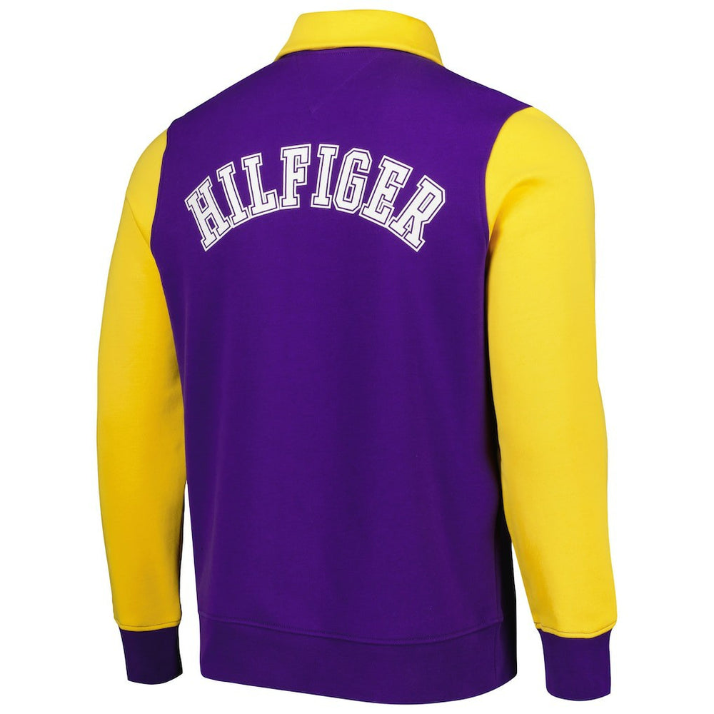 Minnesota Vikings Tommy Hilfiger Aiden Quarter-Zip Sweatshirt Purple/Gold