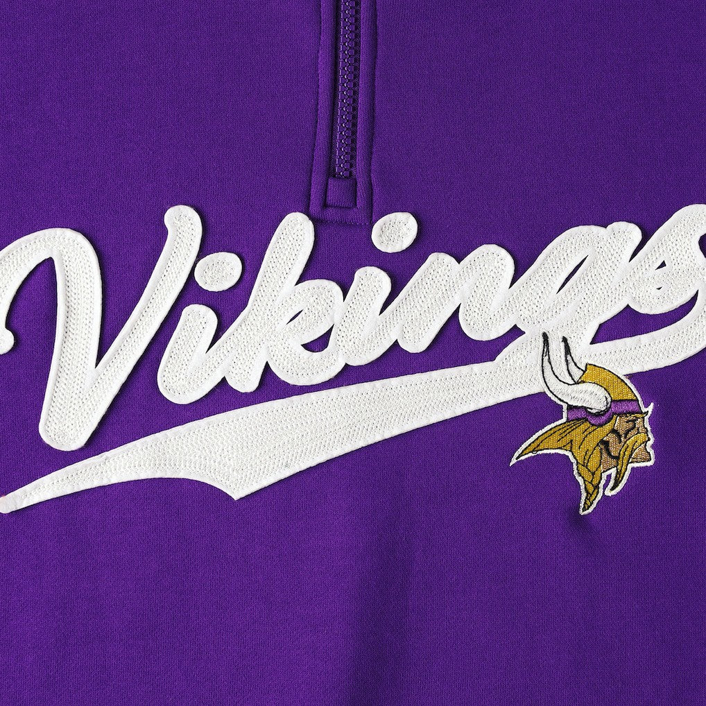 Minnesota Vikings Tommy Hilfiger Aiden Quarter-Zip Sweatshirt Purple/Gold