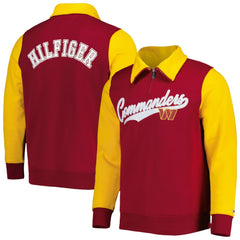Washington Commanders Tommy Hilfiger Aiden Quarter-Zip Sweatshirt Burgundy/Gold