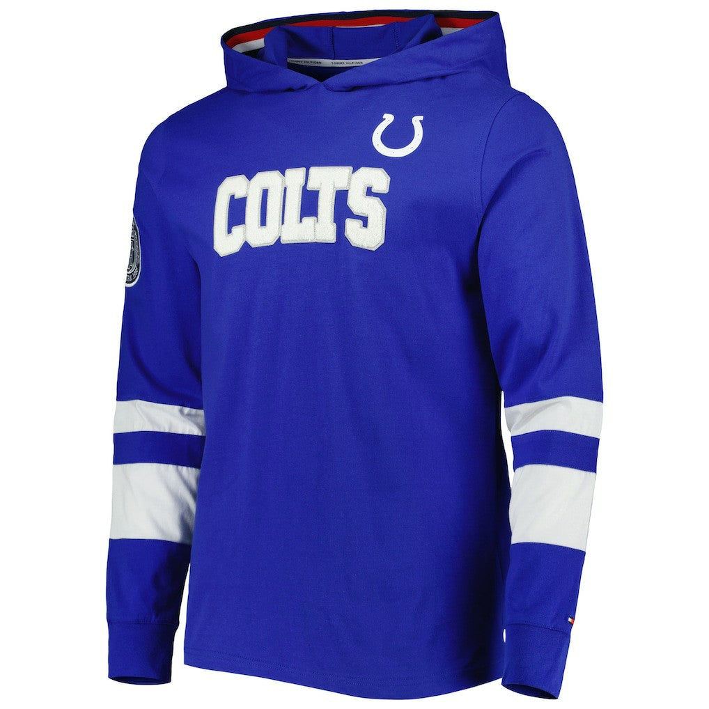 Indianapolis Colts Tommy Hilfiger Alex Long Sleeve Hoodie T-Shirt Royal/White