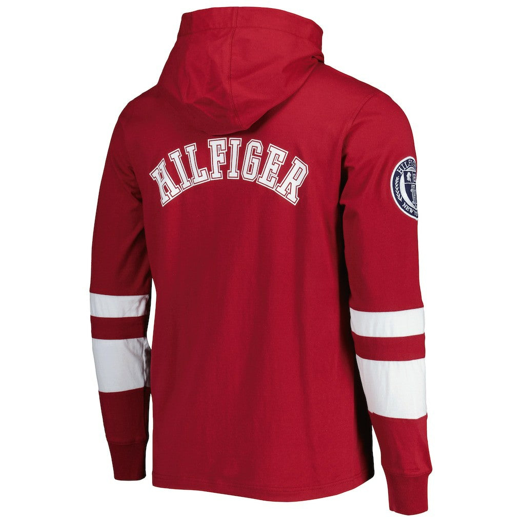 Washington Commanders Tommy Hilfiger Alex Long Sleeve Hoodie T-Shirt Burgundy/White