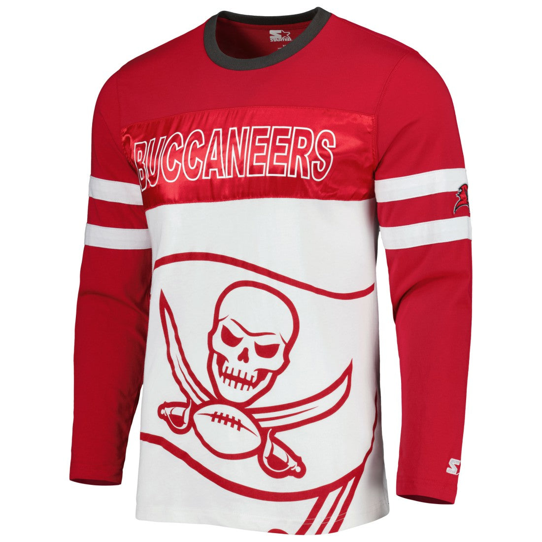 Tampa Bay Buccaneers Starter Halftime Long Sleeve T-Shirt Red/White