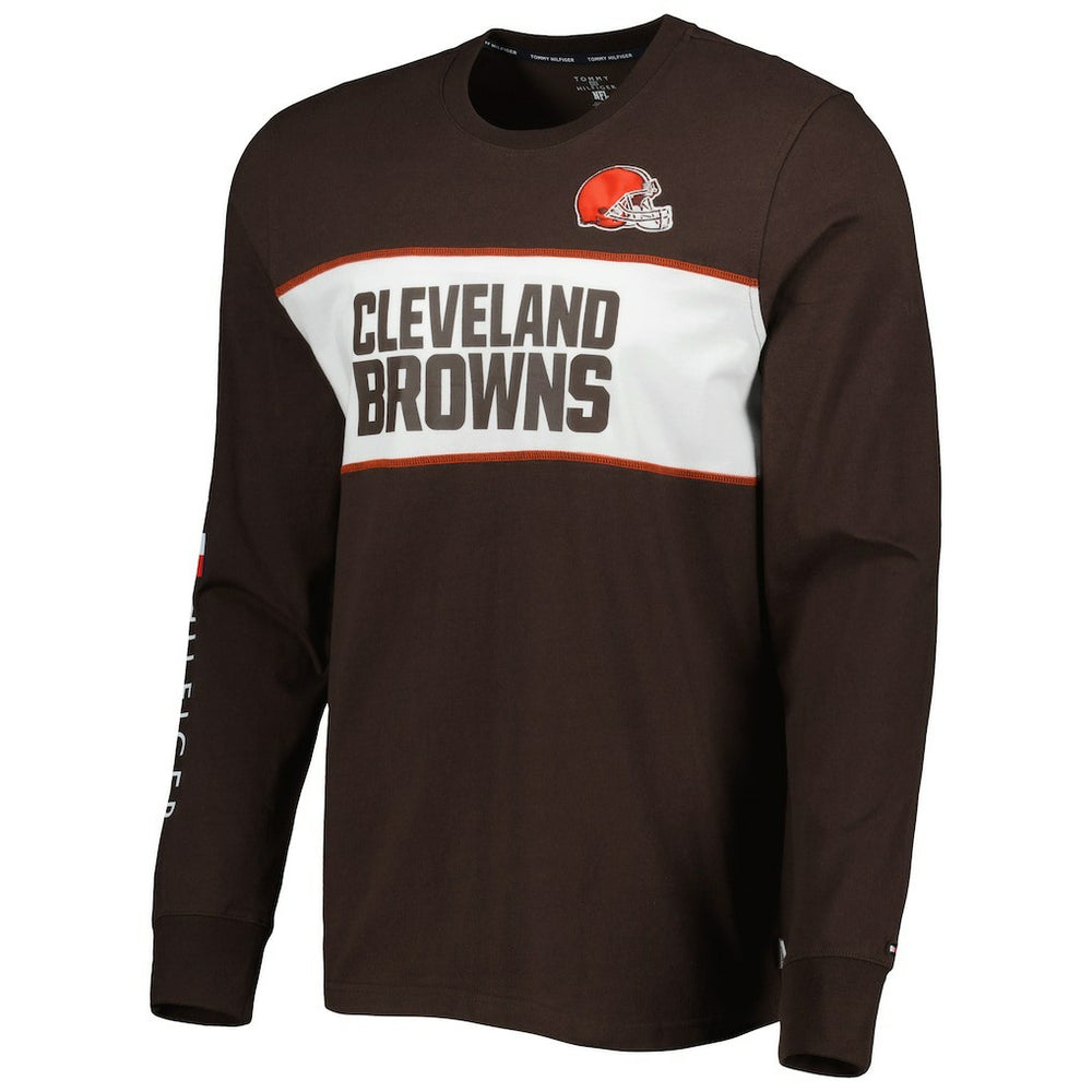 Cleveland Browns Tommy Hilfiger Peter Team Long Sleeve T-Shirt Brown