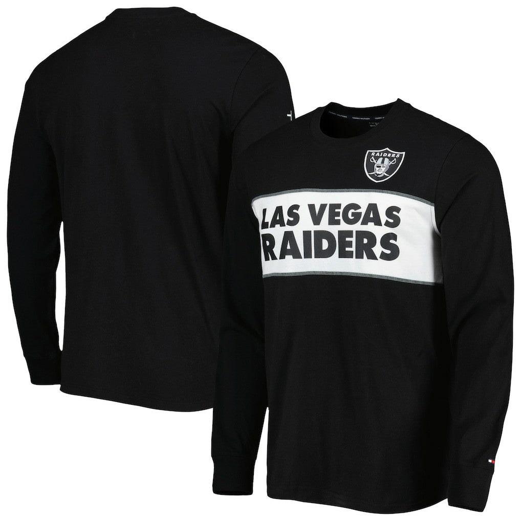 Las Vegas Raiders Tommy Hilfiger Peter Team Long Sleeve T-Shirt Black