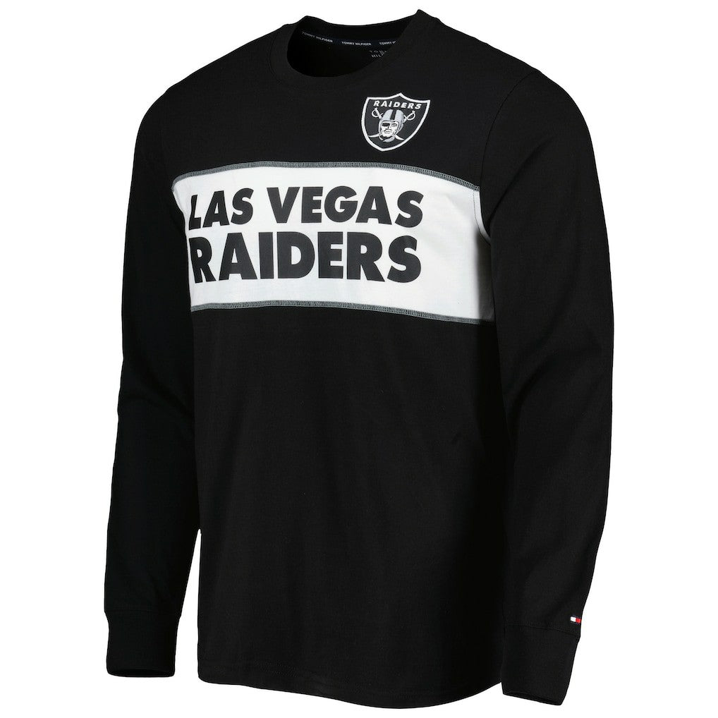 Las Vegas Raiders Tommy Hilfiger Peter Team Long Sleeve T-Shirt Black