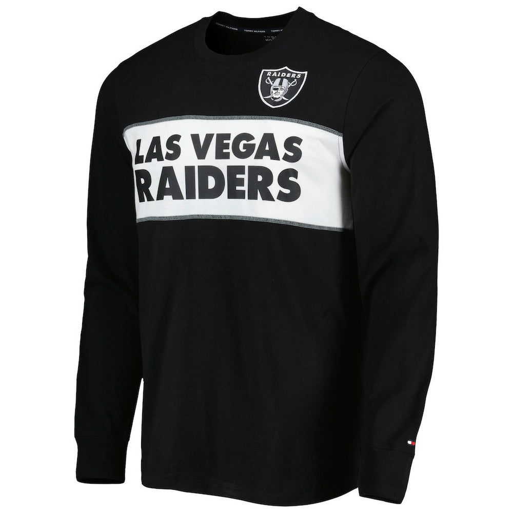Las Vegas Raiders Tommy Hilfiger Peter Team Long Sleeve T-Shirt Black