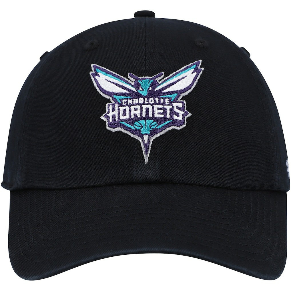Charlotte Hornets '47 Core Logo Clean Up Adjustable Hat Black