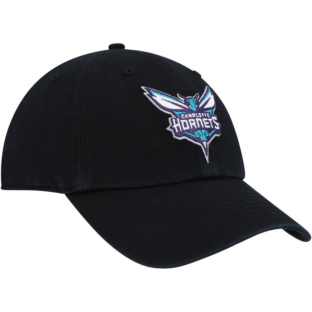 Charlotte Hornets '47 Core Logo Clean Up Adjustable Hat Black