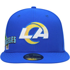 Los Angeles Rams New Era Stateview 59FIFTY Fitted Hat Royal