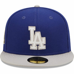 Los Angeles Dodgers New Era 2020 World Series Champions  Letterman 59FIFTY Fitted Hat - Royal/Gray Hats