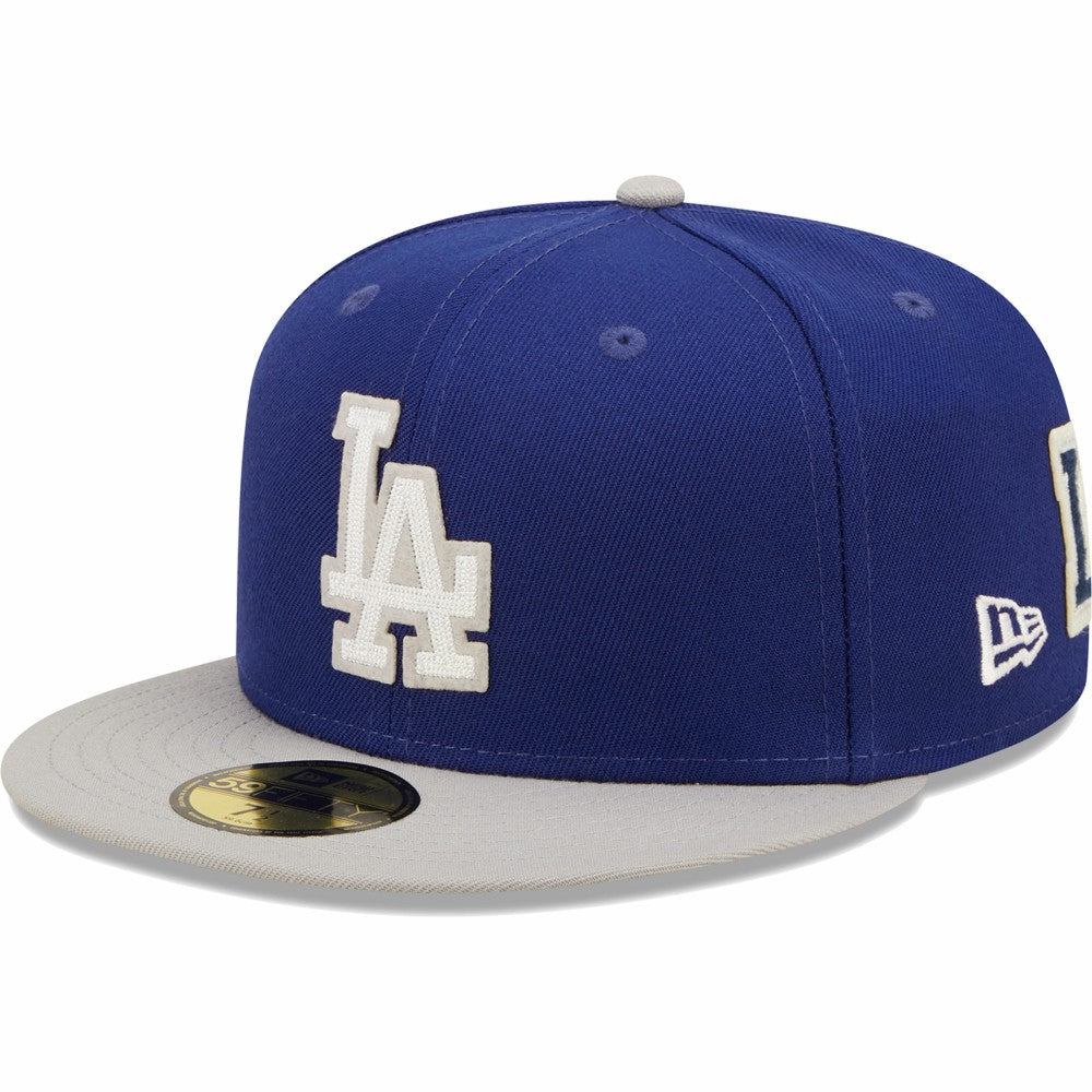 Los Angeles Dodgers New Era 2020 World Series Champions  Letterman 59FIFTY Fitted Hat - Royal/Gray Hats
