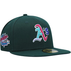 Athletics New Era 1989 World Series Polar Lights 59FIFTY Fitted Hat - Green Hats