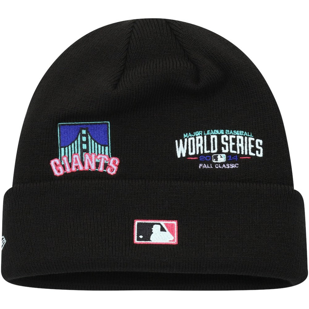 San Francisco Giants New Era Polar Lights Cuffed Knit Hat - Black Hats