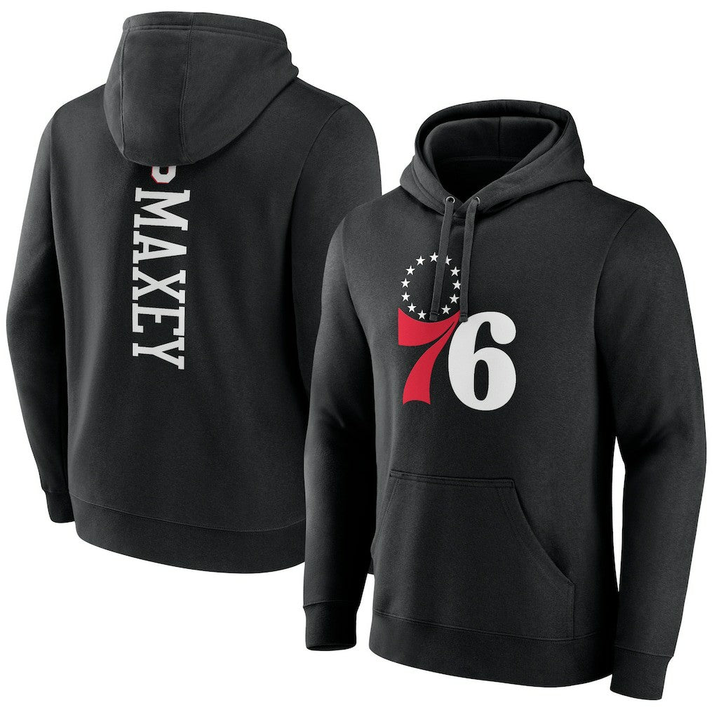 Tyrese Maxey Philadelphia 76ers Playmaker Pullover Hoodie Black