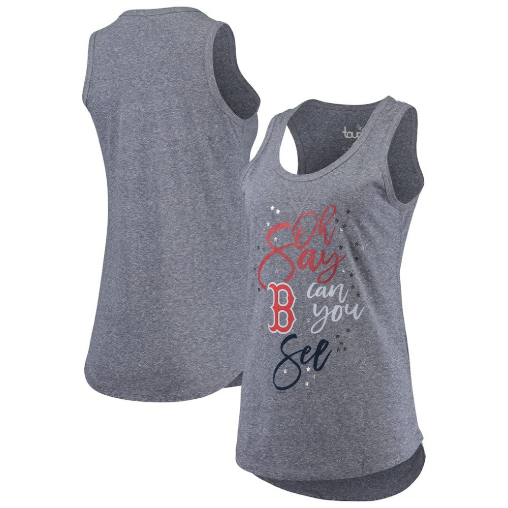 Boston Red Sox Touch Women's Americana Tri-Blend Racerback Tank Top - Navy Tanks