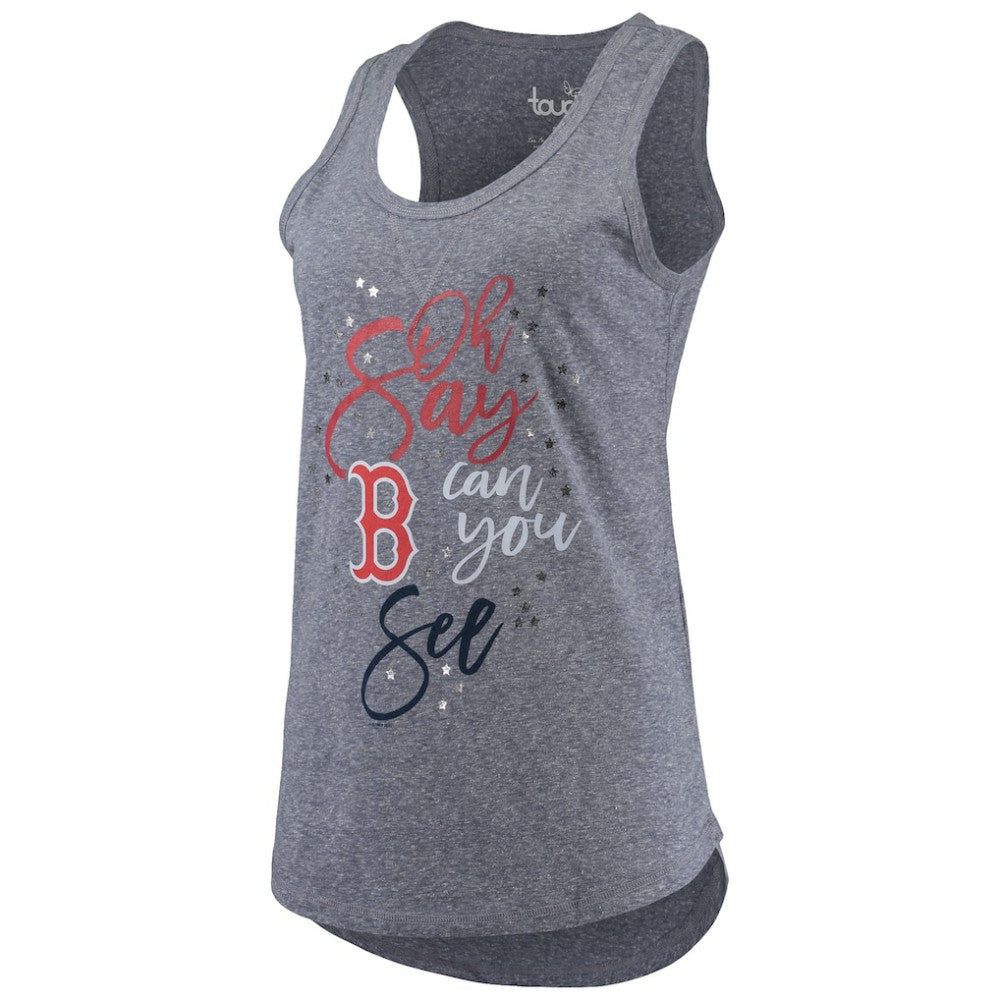 Boston Red Sox Touch Women's Americana Tri-Blend Racerback Tank Top - Navy Tanks