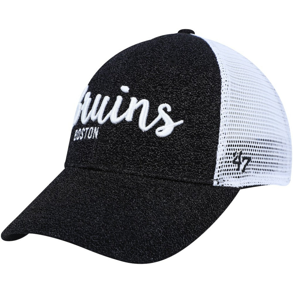 NHL Boston Bruins '47 Women's Encore MVP Trucker Snapback Hat - Black/White