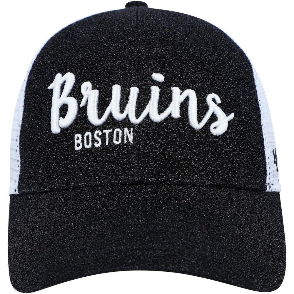 NHL Boston Bruins '47 Women's Encore MVP Trucker Snapback Hat - Black/White