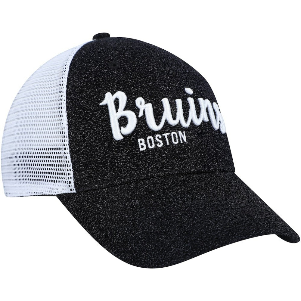 NHL Boston Bruins '47 Women's Encore MVP Trucker Snapback Hat - Black/White