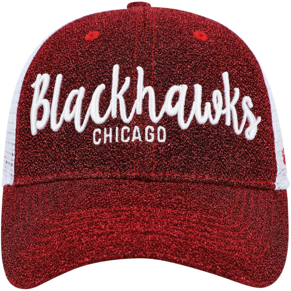 NHL Chicago Blackhawks '47 Women's Encore MVP Trucker Snapback Hat - Red/White