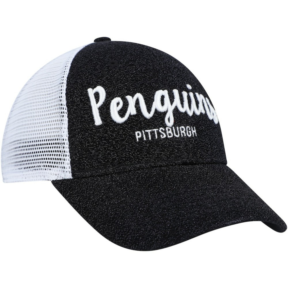 NHL Pittsburgh Penguins '47 Women's Encore MVP Trucker Snapback Hat - Black/White