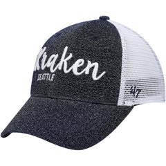 NHL Seattle Kraken '47 Women's Encore MVP Trucker Snapback Hat - Navy/