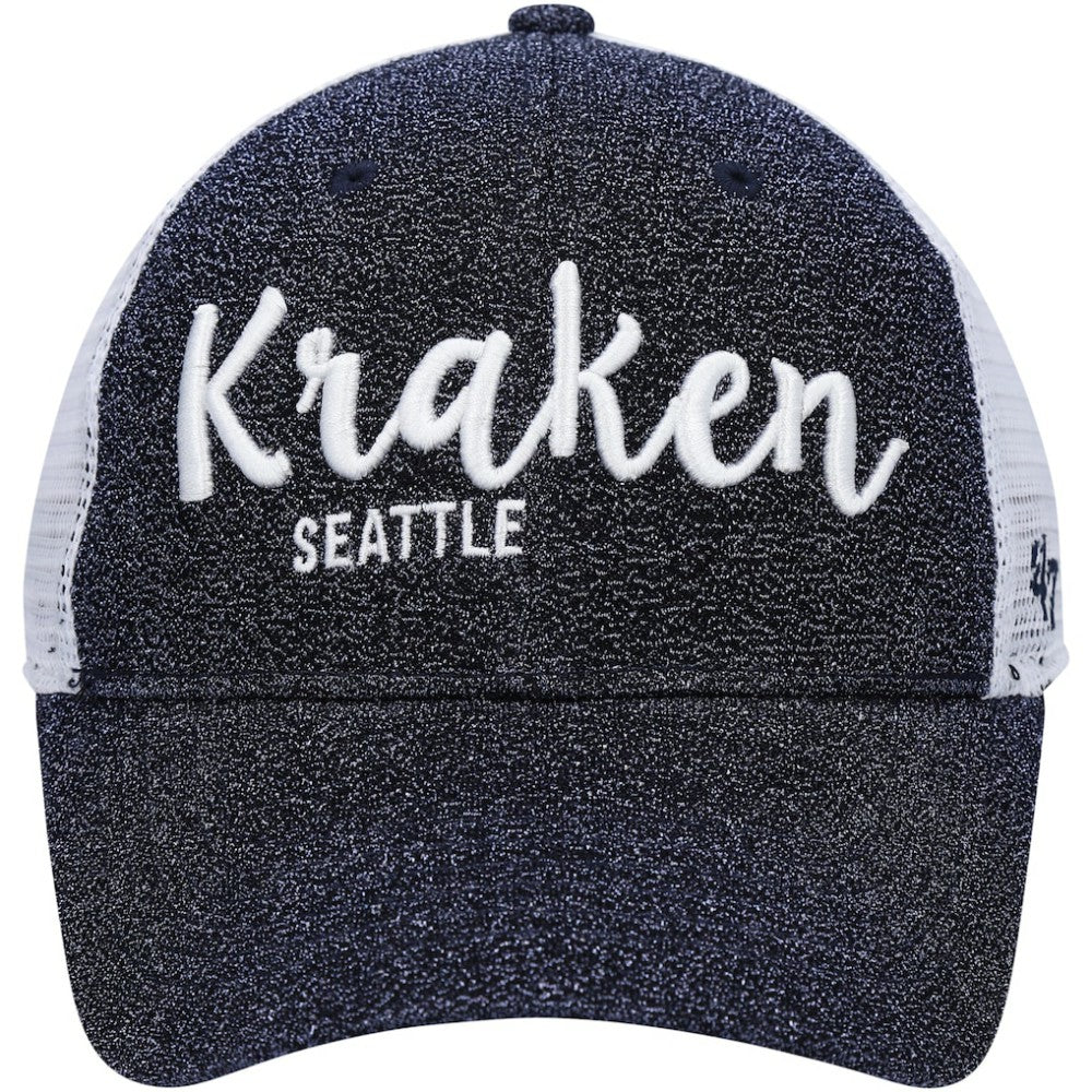 NHL Seattle Kraken '47 Women's Encore MVP Trucker Snapback Hat - Navy/