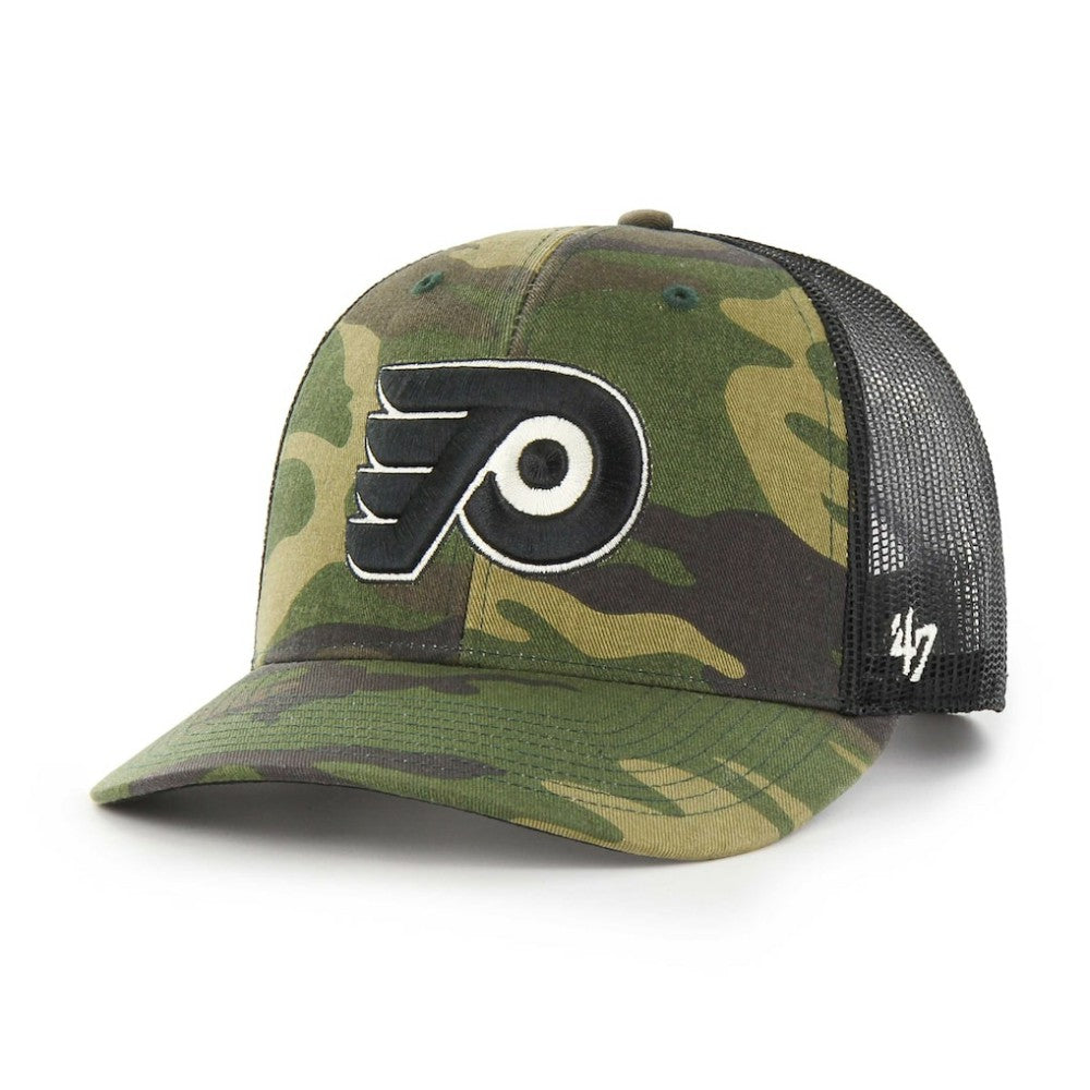 NHL Philadelphia Flyers '47 Trucker Snapback Hat - Camo/Black