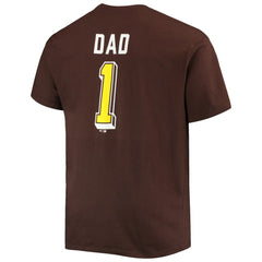 San Diego Padres Big & Tall Father's Day #1 Dad T-Shirt - Brown T-shirts