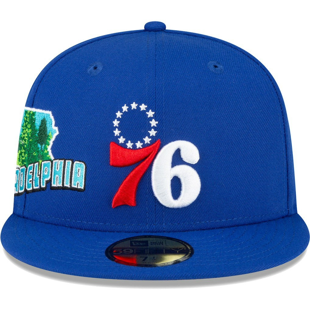 Philadelphia 76ers Stateview 59FIFTY Fitted Hat Royal