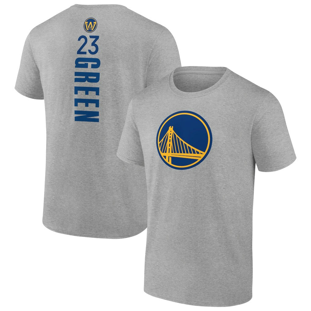 Draymond Green Golden State Warriors Playmaker Name & Number T-Shirt Heathered Gray
