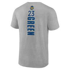 Draymond Green Golden State Warriors Playmaker Name & Number T-Shirt Heathered Gray