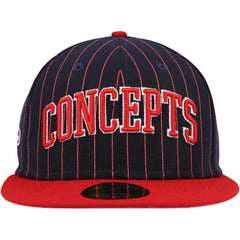 Boston Red Sox New Era Concepts Pinstripe 59FIFTY Fitted Hat - Navy Hats