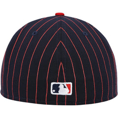 Boston Red Sox New Era Concepts Pinstripe 59FIFTY Fitted Hat - Navy Hats