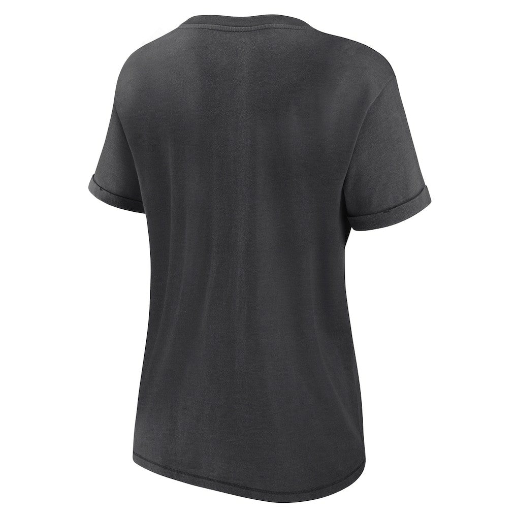 Las Vegas Raiders Women's Hit Snow Washed T-Shirt Charcoal