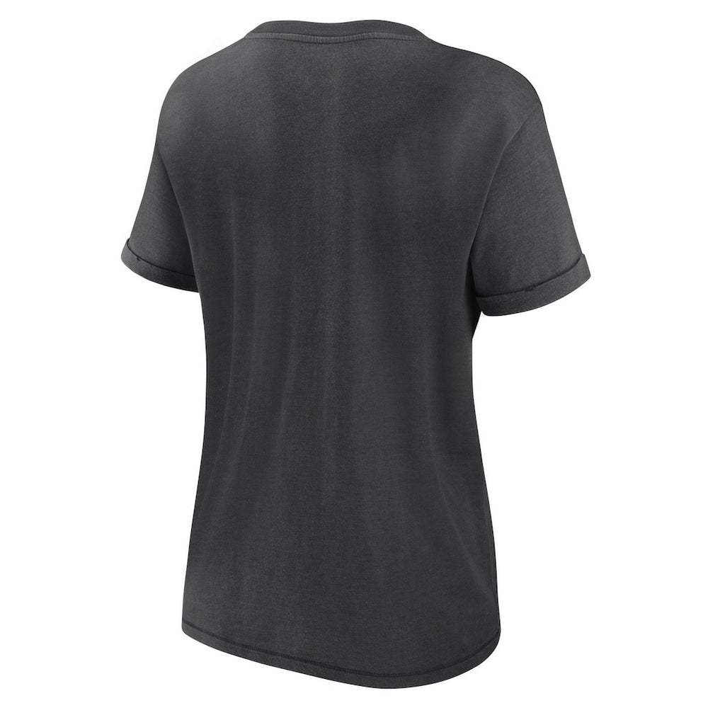 Las Vegas Raiders Women's Hit Snow Washed T-Shirt Charcoal