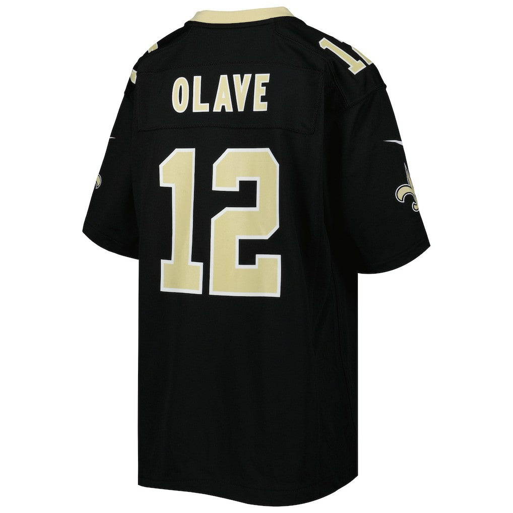 Chris Olave New Orleans Saints Youth Game Jersey Black