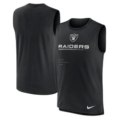 Las Vegas Raiders Muscle Trainer Tank Top Black