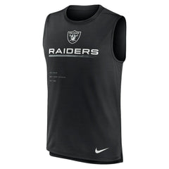 Las Vegas Raiders Muscle Trainer Tank Top Black