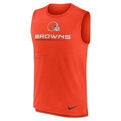 Cleveland Browns Muscle Trainer Tank Top Orange