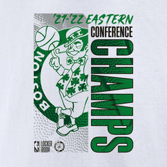 Boston Celtics Women's 2022 Eastern Conference Champions Locker Room V-Neck T-Shirt White