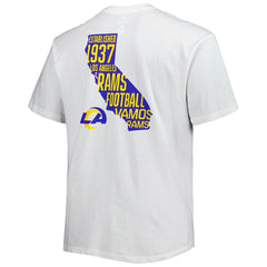 Los Angeles Rams Big & Tall Hometown Collection Hot Shot T-Shirt White
