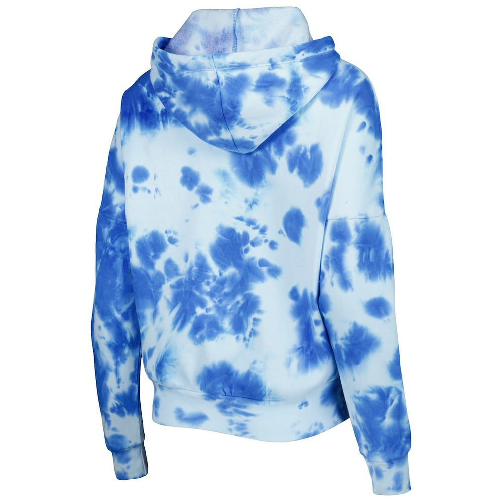 Los Angeles Chargers New Era Women's Cloud Dye Fleece Pullover Hoodie Powder Blue
