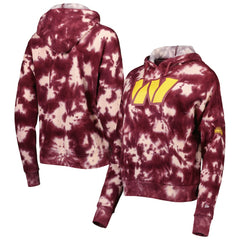 Washington Commanders New Era Women's Cloud Dye Fleece Pullover Hoodie Burgundy