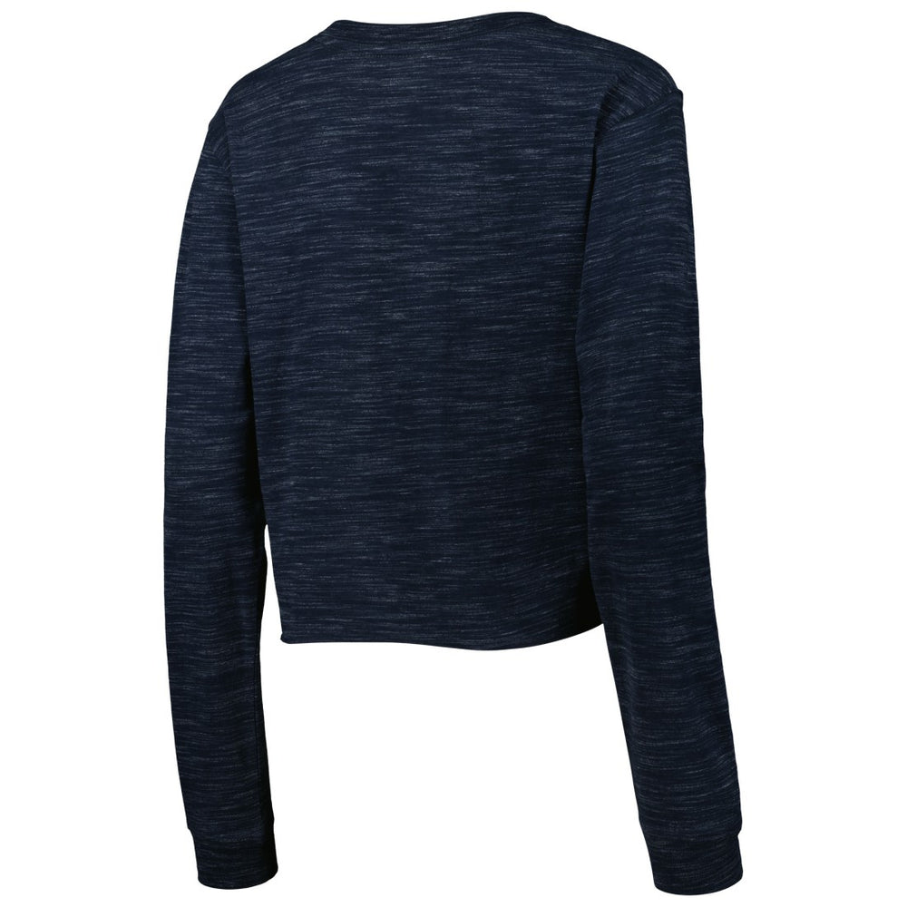 Tennessee Titans New Era Women's Crop Long Sleeve T-Shirt Navy