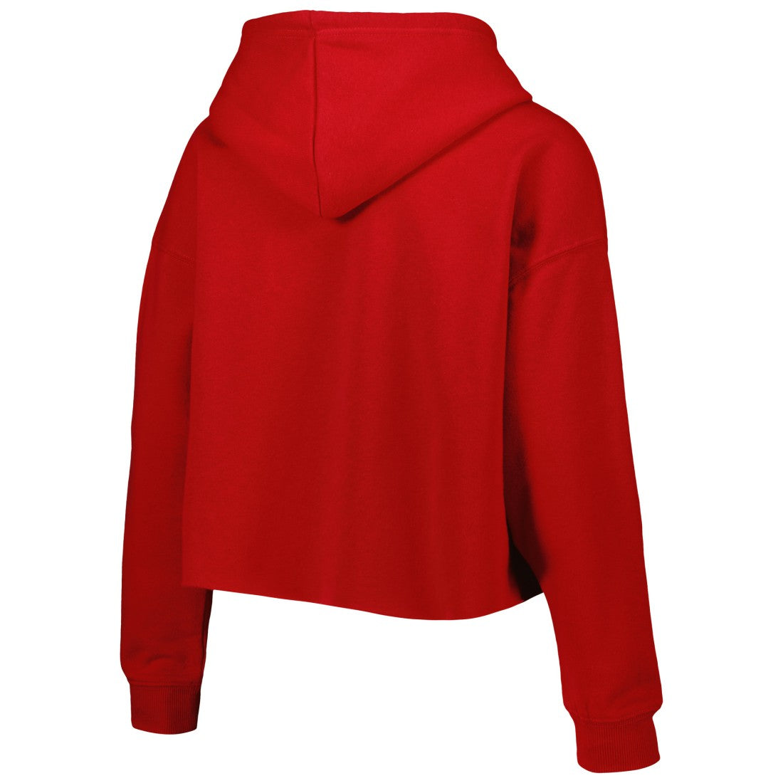 Tampa Bay Buccaneers Cuce Women's Crystal Logo Cropped Pullover Hoodie Red
